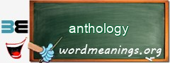 WordMeaning blackboard for anthology